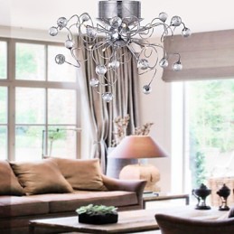 Lustre en cristal design moderne Living 9 lumières