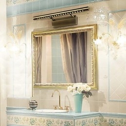 Éclairage de salle de bain, appliques murales de lecture, style mini, style campagnard, métal
