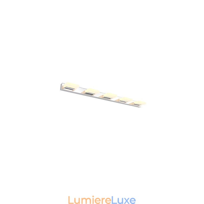 Lampe miroir en acier inoxydable et acrylique