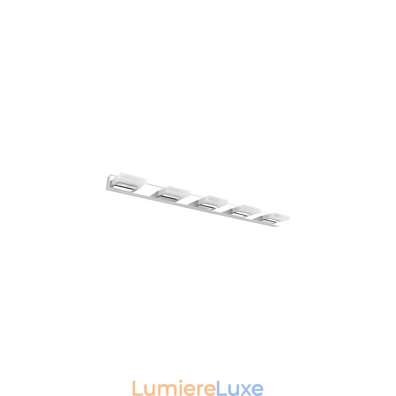 Lampe miroir en acier inoxydable et acrylique