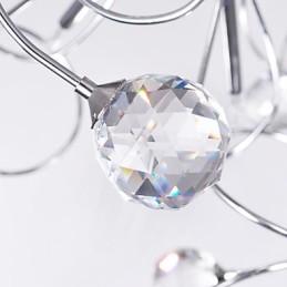 Lustre en cristal design moderne Living 9 lumières