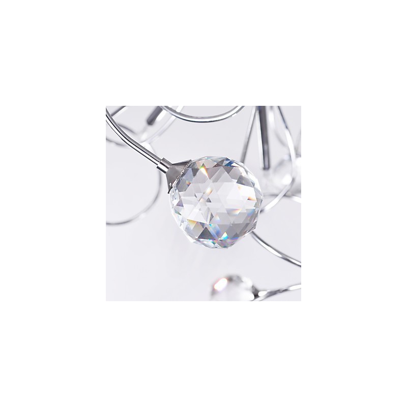 Lustre en cristal design moderne Living 9 lumières