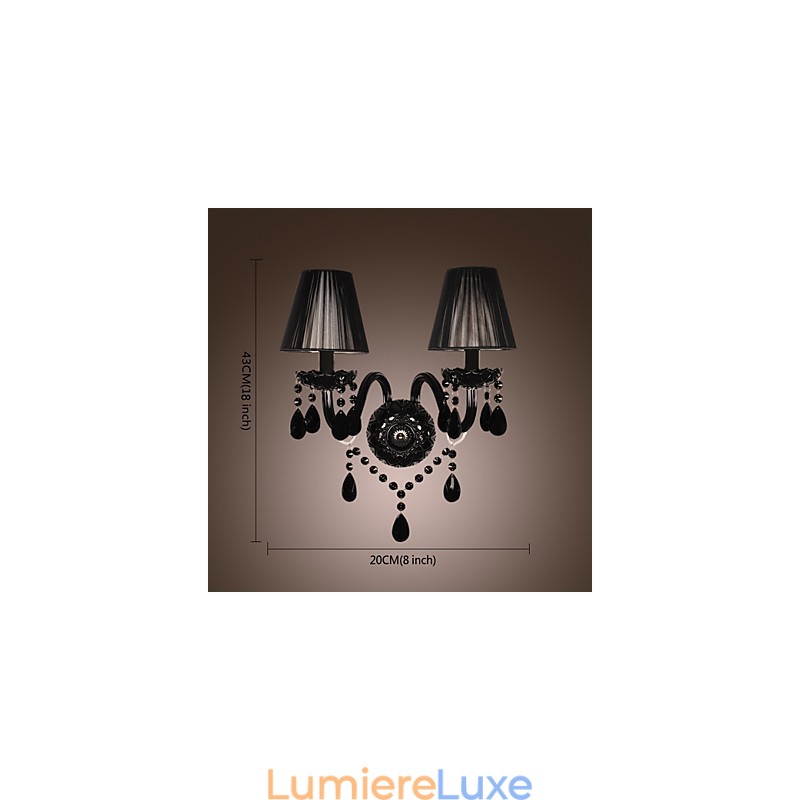 Appliques murales en cristal modernes et contemporaines en verre