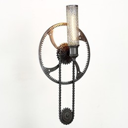 Applique murale Grand Mercure Mount Loft Steampunk Nordic American Warehouse Lampe murale rétro industrielle Gear