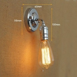Lampe murale rétro moderne Edison style campagnard américain pour allée, mini lampe murale de salon