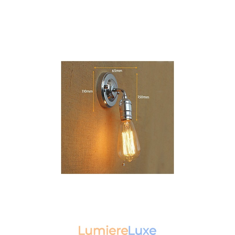 Lampe murale rétro moderne Edison style campagnard américain pour allée, mini lampe murale de salon
