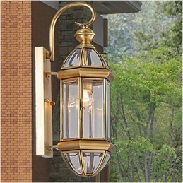 Lampe d'extérieur Lampe de jardin Lampe d'extérieur Lampe entièrement en cuivre