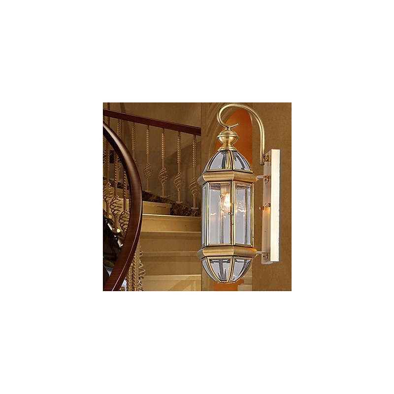 Lampe d'extérieur Lampe de jardin Lampe d'extérieur Lampe entièrement en cuivre