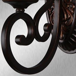 Appliques murales vintage à 1 lumière avec abat-jour en verre et résine, idéales pour une chambre, un salon ou un couloir