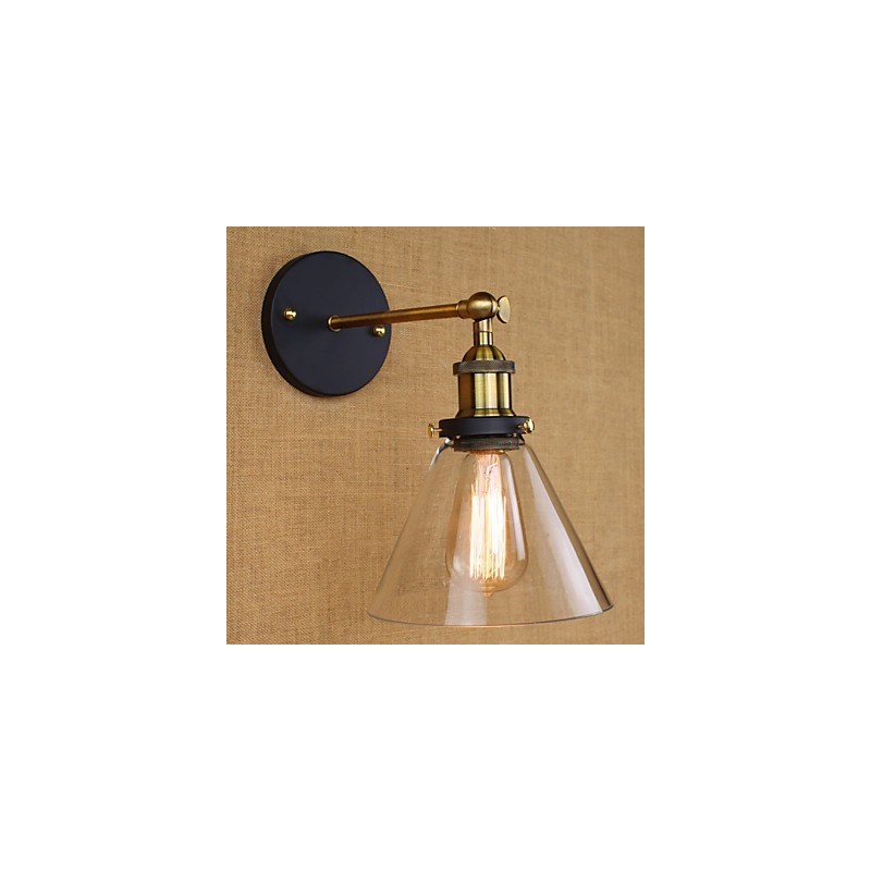 Applique murale décorative de style campagnard américain de type cloche industrielle