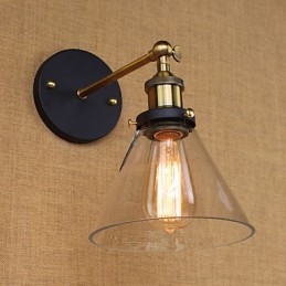 Applique murale décorative de style campagnard américain de type cloche industrielle