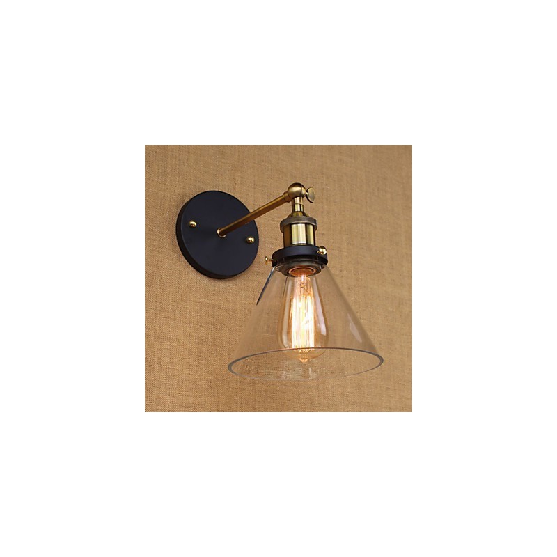 Applique murale décorative de style campagnard américain de type cloche industrielle