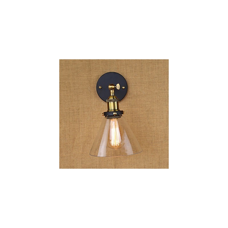 Applique murale décorative de style campagnard américain de type cloche industrielle