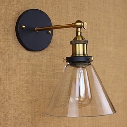 Applique murale décorative de style campagnard américain de type cloche industrielle