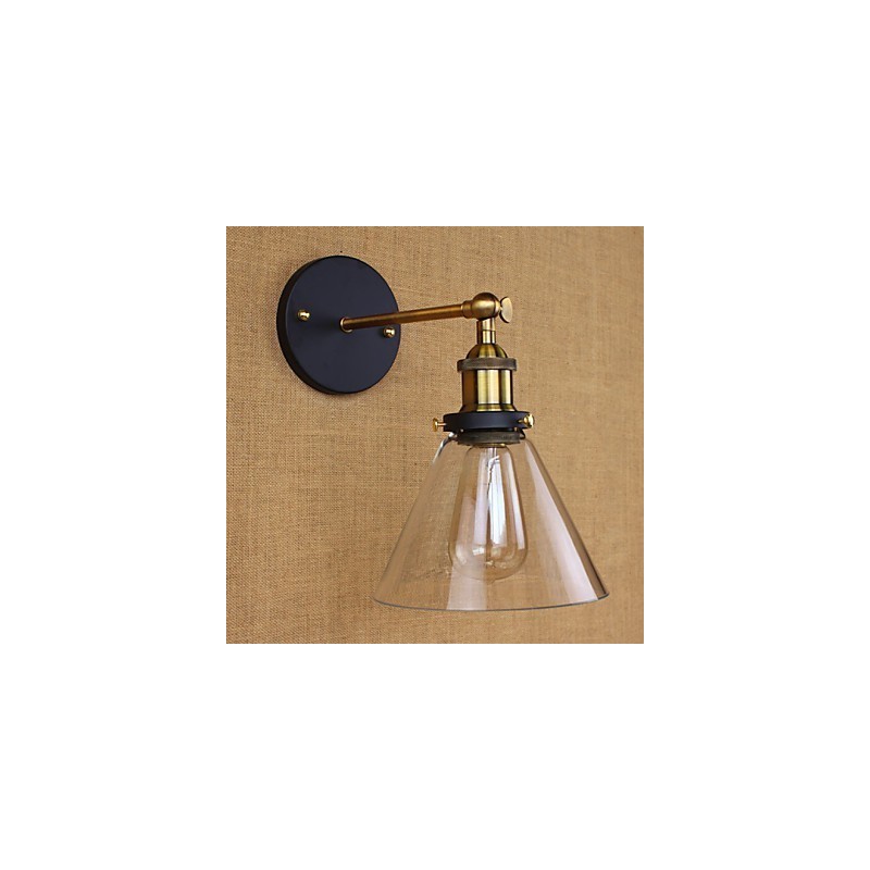 Applique murale décorative de style campagnard américain de type cloche industrielle