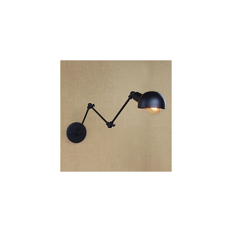 Applique murale décorative à trois bras longs et réglables, style rétro, idéale pour un salon