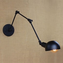 Applique murale décorative à trois bras longs et réglables, style rétro, idéale pour un salon