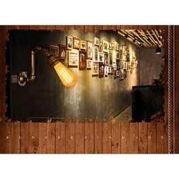 Applique murale vintage style loft industriel américain Edison, style pipe à eau rétro
