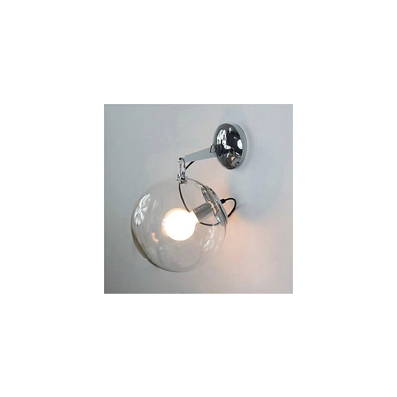 Lampe murale suspendue en forme de boule de verre, design créatif et individuel, design moderne