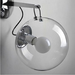 Lampe murale suspendue en forme de boule de verre, design créatif et individuel, design moderne