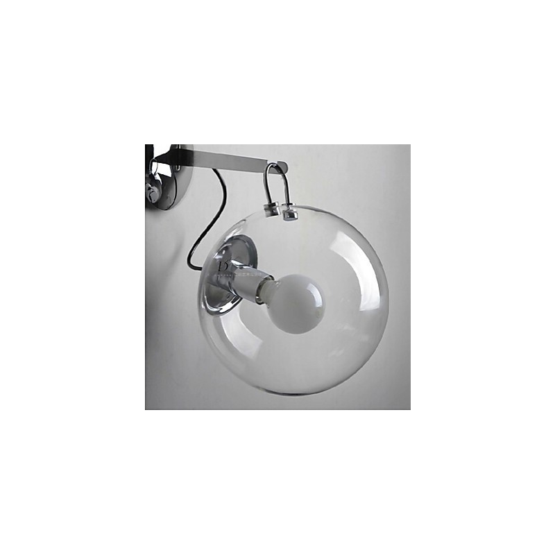 Lampe murale suspendue en forme de boule de verre, design créatif et individuel, design moderne