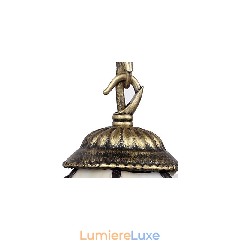 Applique murale créative en fer forgé de style rural contracté européen, lumières en verre
