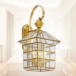 Lampe d'extérieur Lampe de jardin Lampe d'extérieur Lampe entièrement en cuivre
