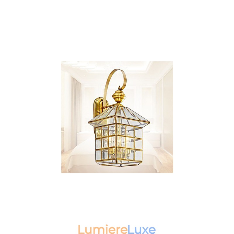 Lampe d'extérieur Lampe de jardin Lampe d'extérieur Lampe entièrement en cuivre