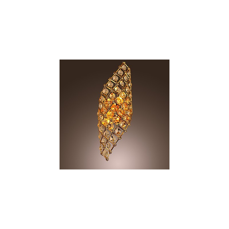 Lampe en cristal K9 américaine rétro de luxe, personnalité et créativité
