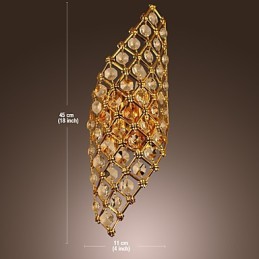 Lampe en cristal K9 américaine rétro de luxe, personnalité et créativité