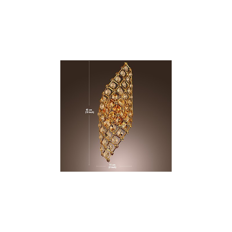 Lampe en cristal K9 américaine rétro de luxe, personnalité et créativité