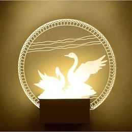 Applique murale en acrylique, lampe en PVC, lumière moderne contemporaine en métal