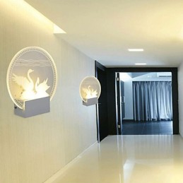 Applique murale en acrylique, lampe en PVC, lumière moderne contemporaine en métal