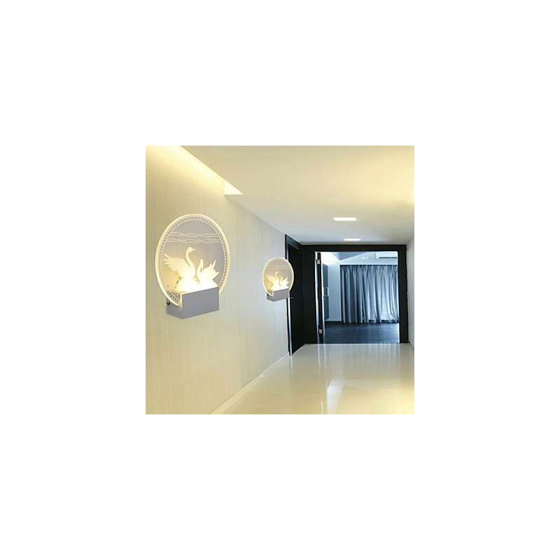 Applique murale en acrylique, lampe en PVC, lumière moderne contemporaine en métal