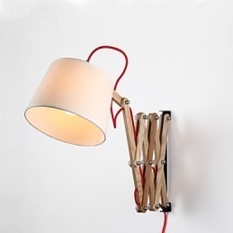 Appliques murales de lecture Mini Style traditionnel Classique Bois Bambou