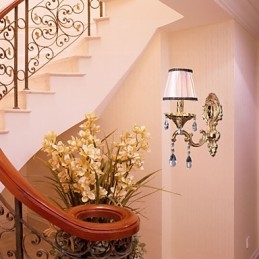 Applique murale élégante en cristal rose