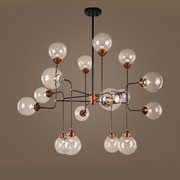 Un créateur sous contrat a joué le rôle d'American Glass Ball Sitting Magic Beans Droplight