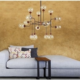 Un créateur sous contrat a joué le rôle d'American Glass Ball Sitting Magic Beans Droplight