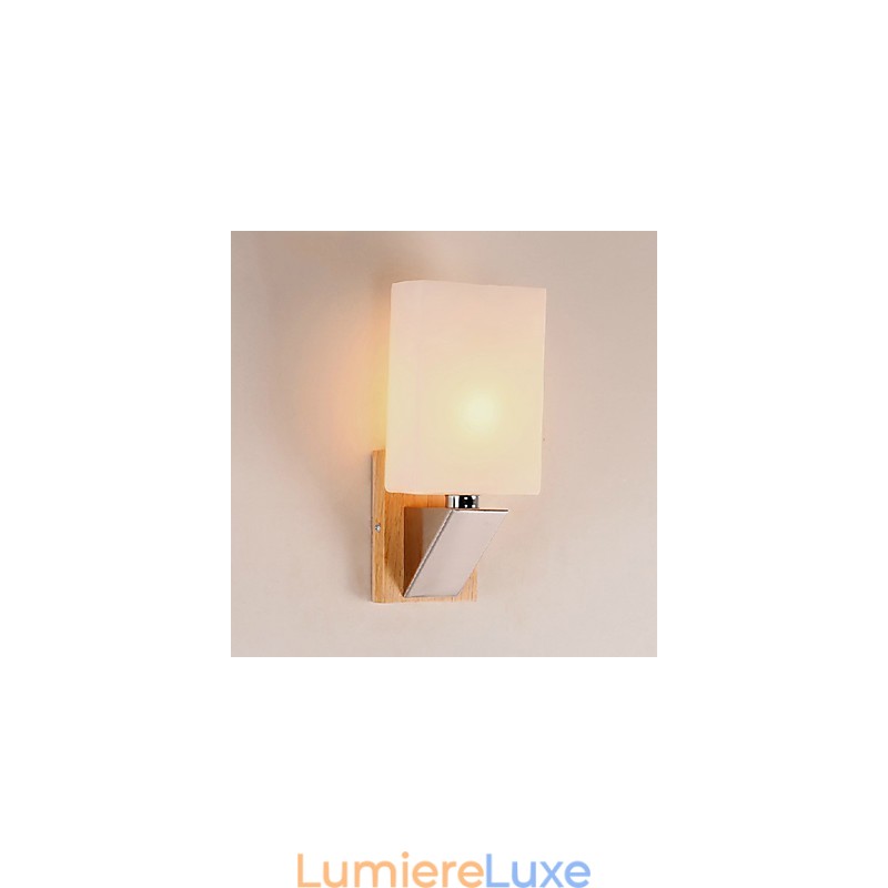 Appliques murales modernes contemporaines en bois et bambou