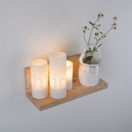 Appliques murales de style mini avec abat-jour en verre Applique murale moderne contemporaine en bois et bambou