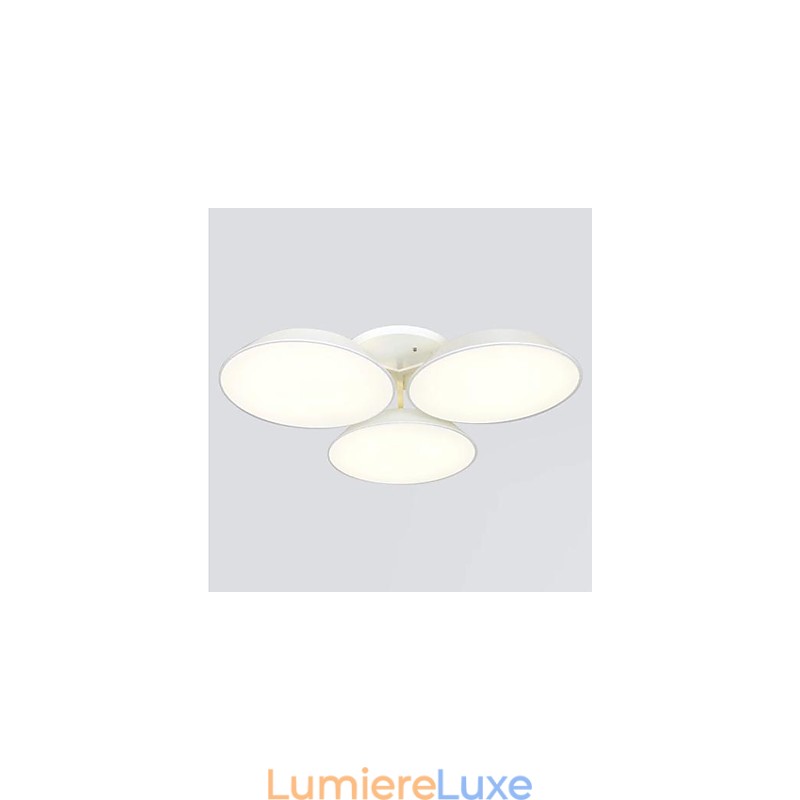 Plafonnier 3 lumières en métal acrylique simple et moderne