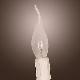 Applique murale en cristal avec 2 lumières dans une ampoule bougie