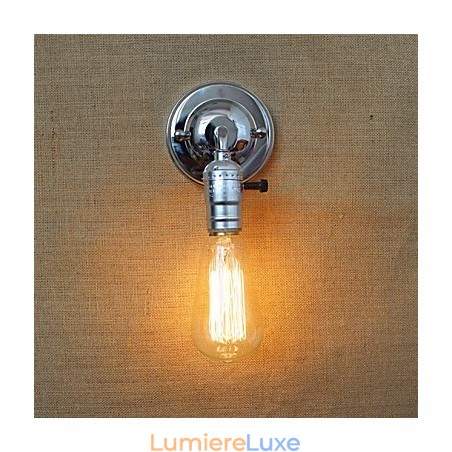 Interrupteurs rotatifs, style rural américain, rétro, moderne, ampoule Edison, mini lampe murale de salon Interrupteurs rotatifs, style rural américain, rétro, moderne, ampoule Edison, mini lampe murale de salon
