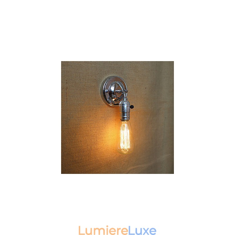 Interrupteurs rotatifs, style rural américain, rétro, moderne, ampoule Edison, mini lampe murale de salon