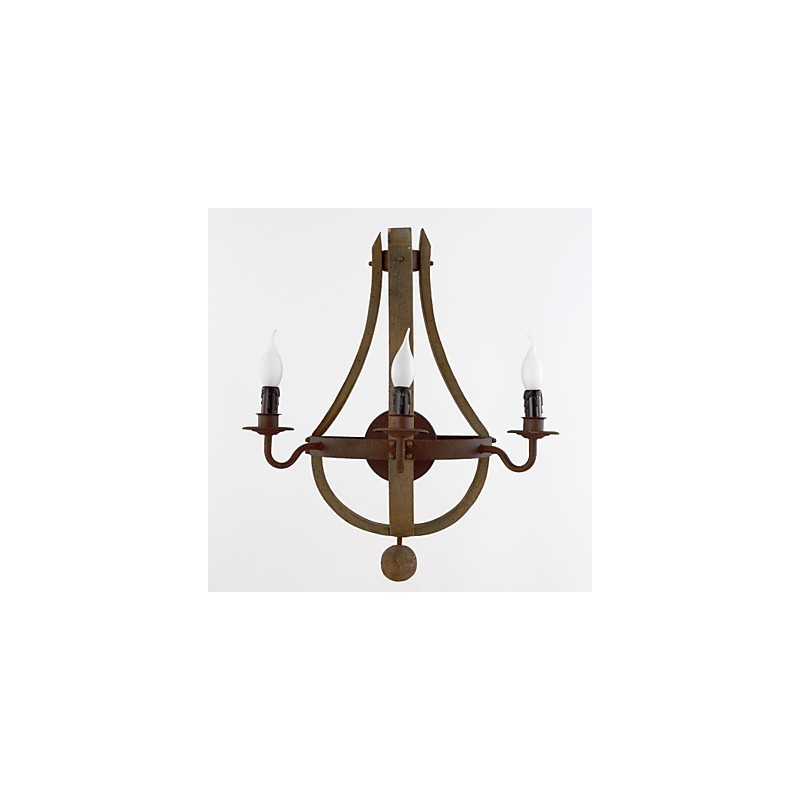 Appliques murales de style mini rustique Lodge bois bambou