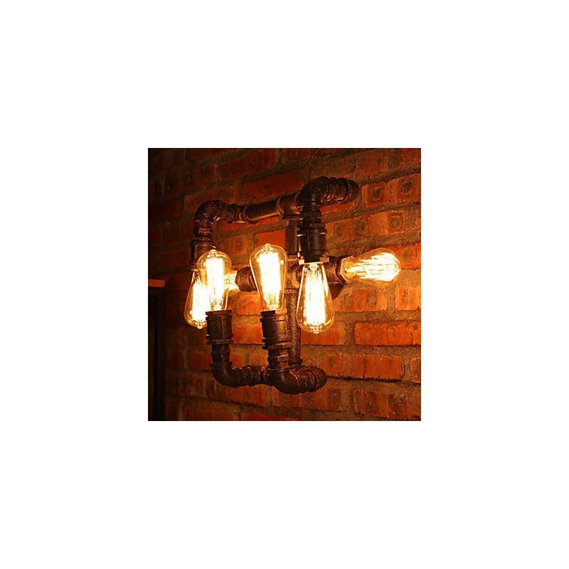 Appliques murales rétro en fer style mini rustique Lodge Metal