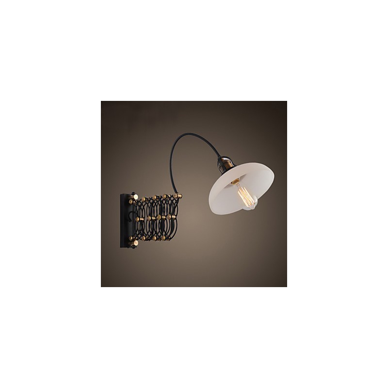 Lampe murale télescopique en fer, style vintage industriel américain, idéal pour un restaurant, une chambre à coucher, un bureau, un escalier ou un couloir