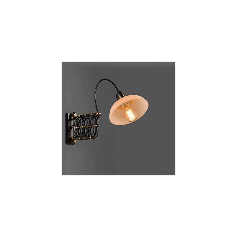 Lampe murale télescopique en fer, style vintage industriel américain, idéal pour un restaurant, une chambre à coucher, un bureau, un escalier ou un couloir