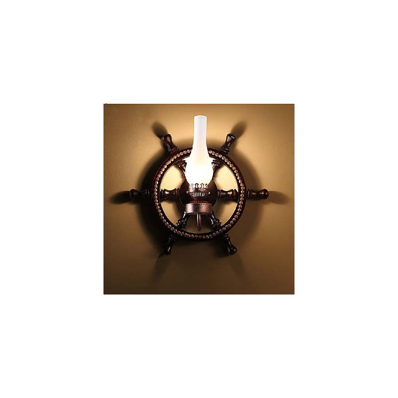 Applique murale une lumière et verre