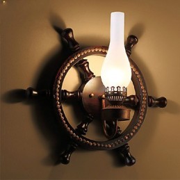Applique murale une lumière et verre